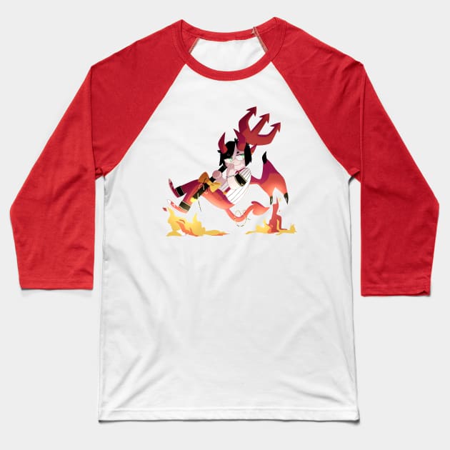 Fox: Demon Baseball T-Shirt by scribblekisses